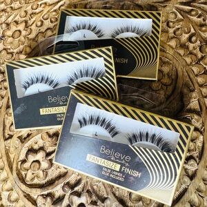 Set of 3 Believe Beauty Fantasize Finish False Lashes - Black